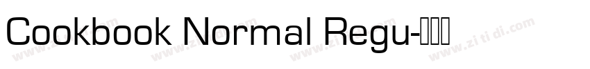 Cookbook Normal Regu字体转换
